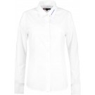 Easy Care Business Bluse veredelt mit Equipe Bernoise klein Stick blau